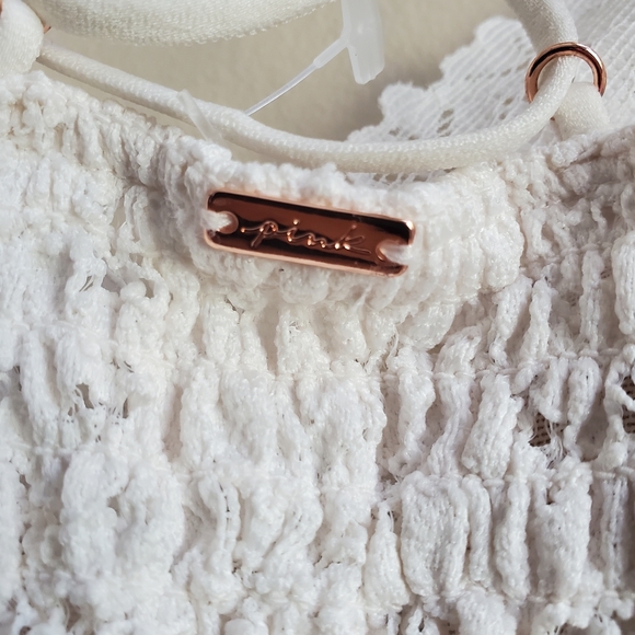 Victoria Secret Pink LONGLINE LACE BRALETTE XS Size - Picture 6 of 7